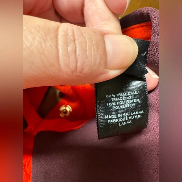 Marc by Marc Jacobs Color Block Anya Crepe Dress Corvette Red Sz 2 Mindy Kaling - Picture 12 of 15